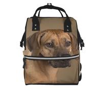 Hnnkloy Rhodesian Ridgeback, Large Capacity Mummy Backpack Diaper Bag Travel Backpack for Outdoor