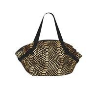 Hnnkloy Safari African Black Gold Python Animal Skin Sepia,Portable Camping Mat Multifunctional Foldable Picnic Blanket As Camping Tote Bag For Traveling