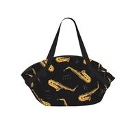 Hnnkloy Saxophone,Portable Camping Mat Multifunctional Foldable Picnic Blanket As Camping Tote Bag For Traveling