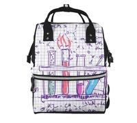 Hnnkloy Science Chemistry Lab, Large Capacity Mummy Backpack Diaper Bag Travel Backpack for Outdoor