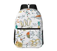 Hnnkloy Science Lab Education Biology Chemistry, 17 Inch Backpack With Pockets Casual Daypack Water Resistant School Bag