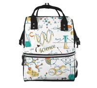 Hnnkloy Science Lab Education Biology Chemistry, Large Capacity Mummy Backpack Diaper Bag Travel Backpack for Outdoor