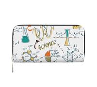 Hnnkloy Science Lab Education Biology Chemistry, PU Leather Wallets Large Capacity Clutch Wallet for Men Women