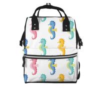 Hnnkloy Seahorse, Large Capacity Mummy Backpack Diaper Bag Travel Backpack for Outdoor