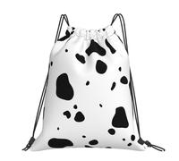 Hnnkloy Skin Dalmatians Dog Spots Animal Animals Wildlife Dalmatian, Drawstring Backpack Unisex Sport Gym Bag Casual Daypack Drawstring Sackpack