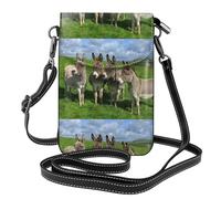 Hnnkloy Small Donkey Meadows, Cell Phone Purses For Women, Small Crossbody Bags - PU Leather Cellphone Wallet With Credit Card Slots