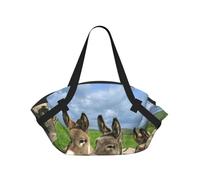 Hnnkloy Small Donkey Meadows,Portable Camping Mat Multifunctional Foldable Picnic Blanket As Camping Tote Bag For Traveling