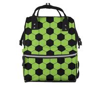 Hnnkloy Soccer Cartoon Pattern, Large Capacity Mummy Backpack Diaper Bag Travel Backpack for Outdoor