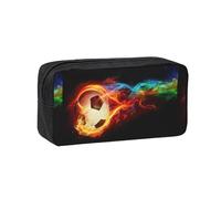 Hnnkloy Soccer Pattern (2), Big Capacity Pencil Case Portable Pen Pouch Stationery Bag for School Office