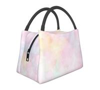 Hnnkloy Soft Pastel Bright Colored Calm Abstract The Arts, Portable Lunch Bag, Insulated Tote Bag Durable Lunch Box Reusable Cooler Bag