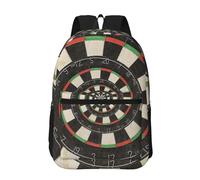 Hnnkloy Spiral Dart Board Droste, 17 Inch Backpack With Pockets Casual Daypack Water Resistant School Bag