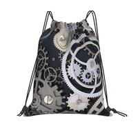 Hnnkloy Steampunk Mechanical Gears, Drawstring Backpack Unisex Sport Gym Bag Casual Daypack Drawstring Sackpack
