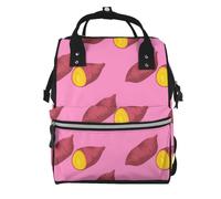 Hnnkloy Sweet Potato Pattern, Large Capacity Mummy Backpack Diaper Bag Travel Backpack for Outdoor