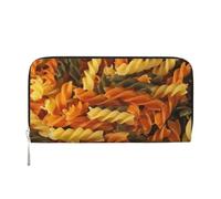 Hnnkloy Tasty Pasta, PU Leather Wallets Large Capacity Clutch Wallet for Men Women