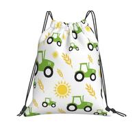 Hnnkloy Tractor Farming, Drawstring Backpack Unisex Sport Gym Bag Casual Daypack Drawstring Sackpack