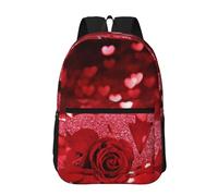 Hnnkloy Valentines Day Printed, 17 Inch Backpack With Pockets Casual Daypack Water Resistant School Bag
