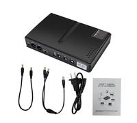 Hnnuaerop UPS Uninterruptible Power Supply 5v/ 9v/12v Multi-Voltage Output Backup Battery Power Supply for WIFI Routers Backup Power Supply with Low Battery Reminder