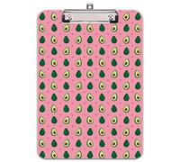 Hnogri Plastic Clipboard A4, Fashion Design A4 Letter Size Clipboards & Forms Holders for Office Supplies Lawyers,School Students and Kids, Low Profile Clip Cute Clipboard Folder, Avocado