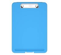 Hnogri Plastic Clipboard with Storage, Open Nursing Clipboard Foldable Storage for Nurses, Lawyers, Students, Classroom, Office, Women, Man, Size 13.4" x 9.4" X 0.9", Blue