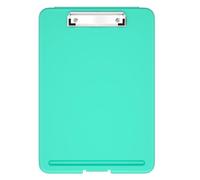 Hnogri Plastic Clipboard with Storage, Open Nursing Clipboard Foldable Storage for Nurses, Lawyers, Students, Classroom, Office, Women, Man, Size 13.4" x 9.4" X 0.9", Teal