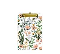 Hnogri Small Plastic Clipboard, Design A5 Memo Clip Board, Evergreen