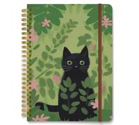 Hnogri Spiral Journal Notebook, Hardcover Lined Journal for Women, Cat