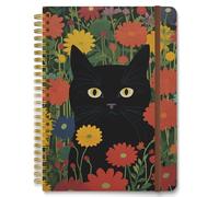 Hnogri Spiral Journal Notebook, Hardcover Lined Journal for Women, Cute Cat