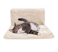 Hnonoxy Radiator Kennel for Cats, Bed for Radiators for Cats, Hanging Hammock Cat Radiator Bed, Hammock for Heaters, Radiators for All Commons (Beige)