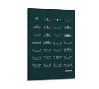 HNPBB Classic Supercar Poster Jaguar Lights Evolution Poster Decorative Painting Canvas Wall Posters And Art Picture Print Modern Family Bedroom Decor Posters 12x18inch(30x45cm)
