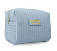 HNSBXQ Something Blue Gift for Bride to Be,Velvet Makeup Bag on Wedding Day Bridal Shower Bachelorette Party,Thank You/Proposal Gifts for Bridesmaid Maid/Matron of Honor, Emergency/Survival Kit Pouch