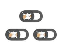 HNsdsvcd 3pcs Cartoon Kitten Camera Covers Webcam Covers Slide Web Camera Phone Camera Covers Protect Your Security