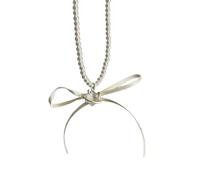 HNsdsvcd Bow Pendant Necklace/Earrings Bowknot Shaped Clavicle Chain Stylish Butterfly Knot ChokerJewelry For Women Decoration