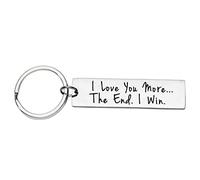 HNsdsvcd Couples Keychain Pendant I Love You More Most Keyring Birthday Wedding Valentine Day Gifts For Girlfriend Boyfriend Couple Keychains For Him And Her Personalized