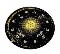 HNsdsvcd Dowsing Divinations Mat Pad Sun Moon Pattern Astrology Pendulums Chart Mat Balancing Meditations Decoration Tarots Pad Astrology Pendulums