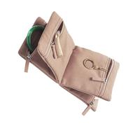 HNsdsvcd Elegant Travels Jewelry Pouches with Multiple Sections Storage Bag for Organizing Necklaces Earrings and Bracelets Flannel Jewelry Case