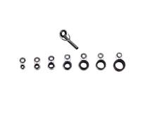 HNsdsvcd Fishing Rod Guide Rings Rod Tip Replacement Fishing Guide Rings For Rod Ceramic Profession Fishing Rod Guides Repair Set