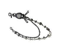 HNsdsvcd Gothic Rockers Bikers Sturdy Alloy Materials Jean Chain Fashiona Accessory for Men and Women with Edgy Dices Designs Rocker Waist Jewelry