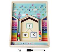 HNsdsvcd Interactive Math Learning Toy For Kids Wood Assembly For Number Recognition And Basic Operations For Learners