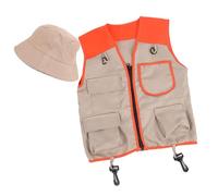 HNsdsvcd Kids Explorers Kits With Safaris Vest Hat For 4-6 Years Old Boy Girl Kid Safaris Costumes STEM Outdoor Explorers Kits Kids Outdoor