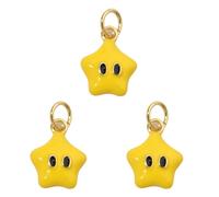 HNsdsvcd Pack Of 3 Portable Ice Cream Popsicles Charm Eye Catching Gold Plated Cake And Treat Charm For Craft Projects