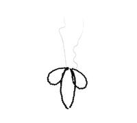 HNsdsvcd Stylish Glass Bead Necklace With Vibrant Colors And Elegant Bowknot Choker Necklaces Adds Personality To Your Look