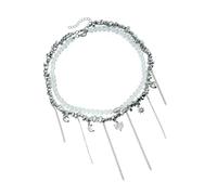 HNsdsvcd Stylish Heart Pendant Necklace with Shimmering Zirconia Lightweight Alloy Collarbone Chain Jewelry for All Day Comfort Birthday Celebration Necklace