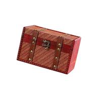 HNsdsvcd Stylish Packaging Box Vintage Necklace Storage Box Jewelry Packaging Wood Texture Jewelry Case for Rings Wood Organizers for Accessories