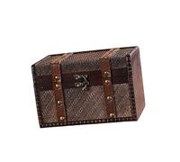 HNsdsvcd Stylish Packaging Box Vintage Necklace Storage Box Jewelry Packaging Wood Texture Jewelry Case for Rings Wood Organizers for Accessories