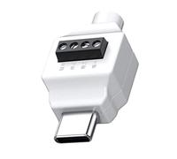 HNsdsvcd USB C Male To 5Pin/4pin Solderless Crimp Terminal For Quick Repair Project 480Mbps Data Transfer 65wCharging Type C Quick Connecting Adapter