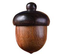 HNsdsvcd Wood Pills Storage Can 3D Pine Cone Designs Box Pendant Accessories For Essential Oils And Small Items
