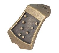 Hnsedjdh Bronze Metal Triangle Mandolin Tailpiece Parts for 8 Strings Mandolin with Curved Top