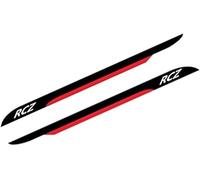 HNSWJZDY 2pcs Car Door Side Skirt Stickers for Peugeot RCZ,Car Door Side Stripe Skirt Waterproof Sticker Vinyl Decal Auto Decorative Accessories