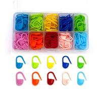 hnswwgew 120 PCS Stitch Markers, Crochet Stitch Markers with 10 Colors, Knitting Markers with Box for Knitting, Sewing, Stitching, Weaving
