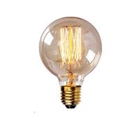 hntoolight Vintage Edison Bulb E27 220V Retro Lamp 40WAmpoule Vintage Light Bulb Edison Lamp Incandescent Light Filament Edison Bulb Filment G80 Warm White(2700-3000K)
